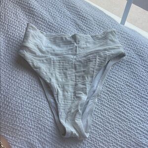 High-Waisted Textured Aerie Bikini Bottom